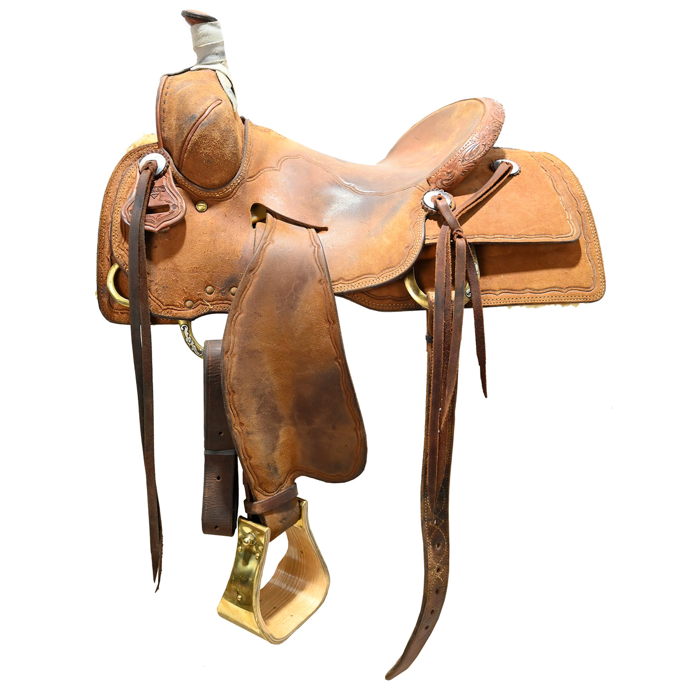 SOLD! Used 15.5" Oliver Ranch Cutting Saddle