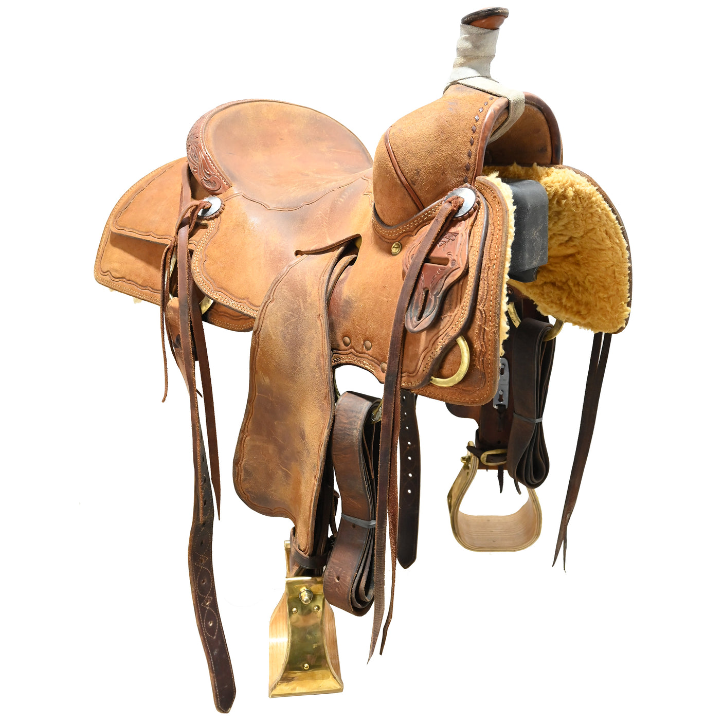 SOLD! Used 15.5" Oliver Ranch Cutting Saddle