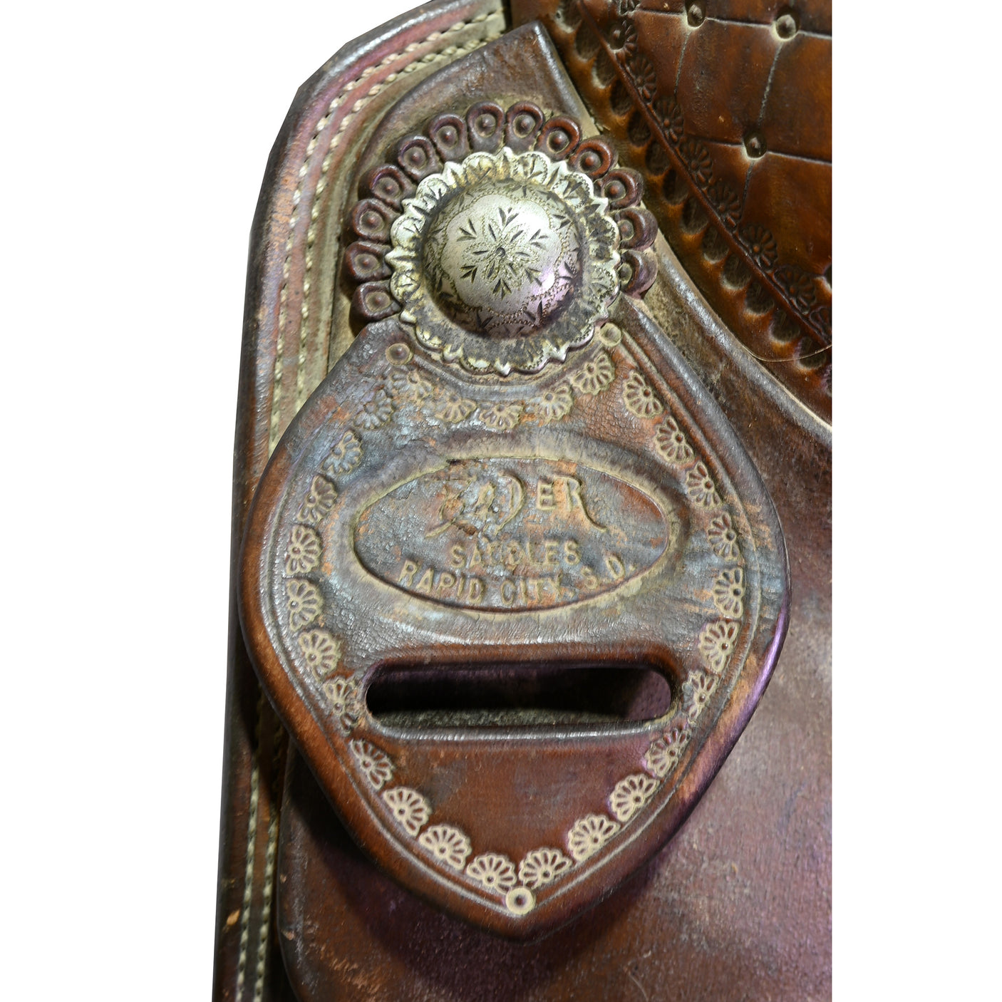 Used 15" Bader Team Roping Saddle