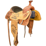 Used 15" Court's Trophy Team Roping Saddle