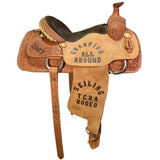 Used 15" Court's Trophy Team Roping Saddle