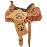 Used 15" Court's Trophy Team Roping Saddle
