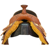 Used 15" Court's Trophy Team Roping Saddle