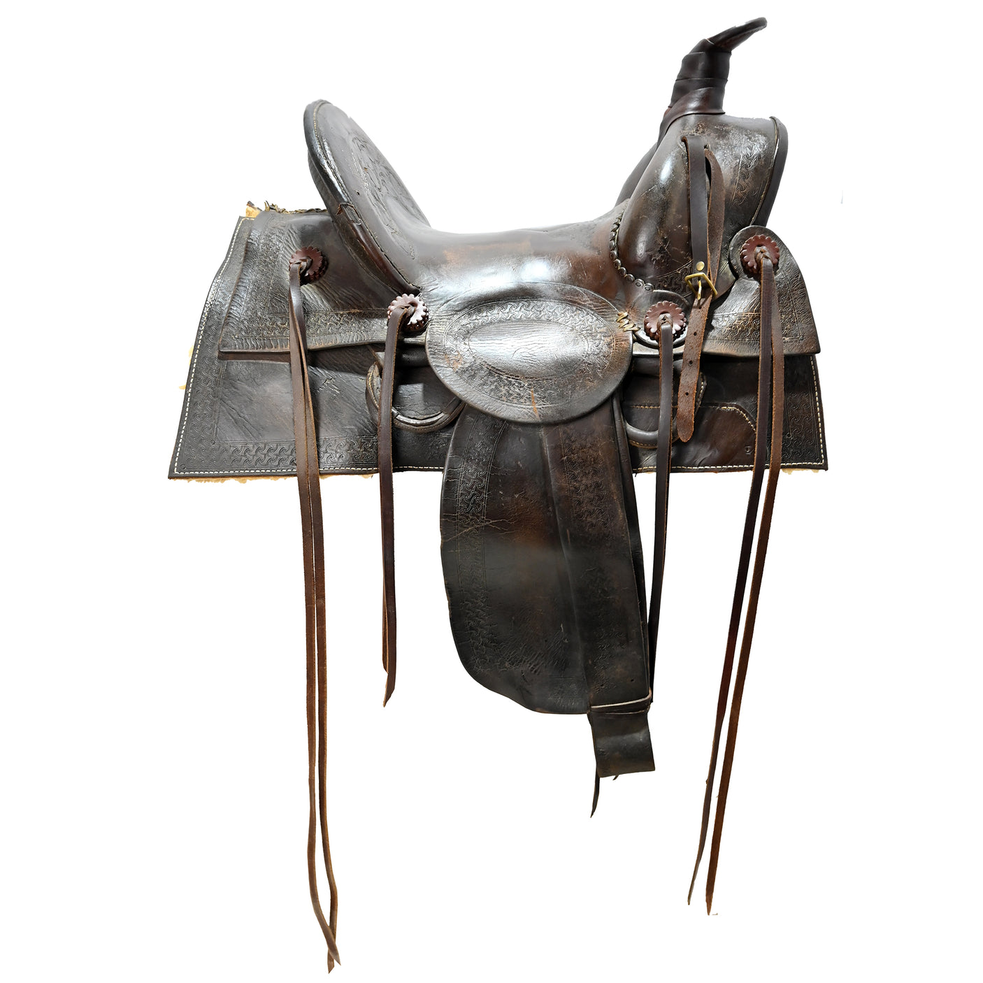Used 15" No Maker's Stamp Riding Saddle