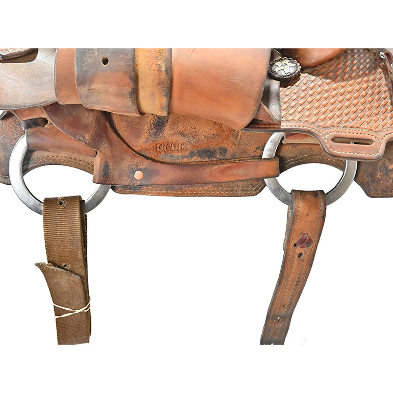 Used 15" NRS Pro Calf Roping Saddle