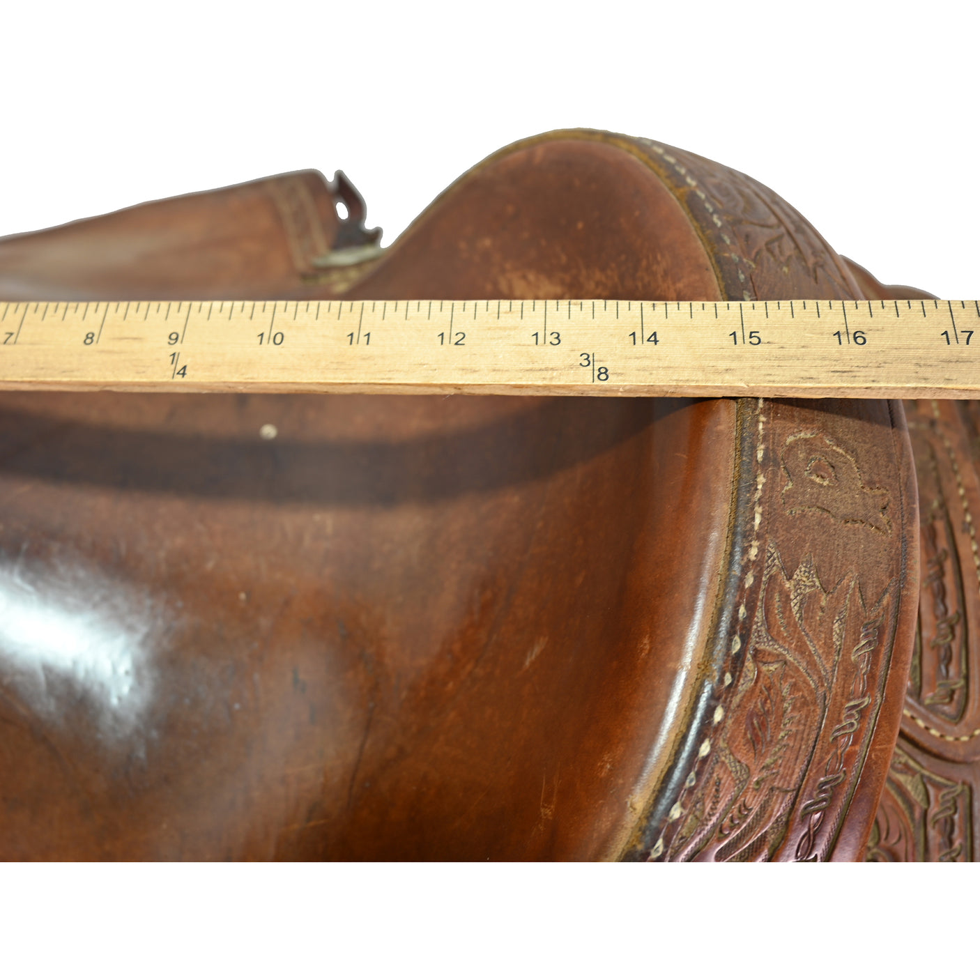 Used 15" Teskey's Ranch Roping Saddle