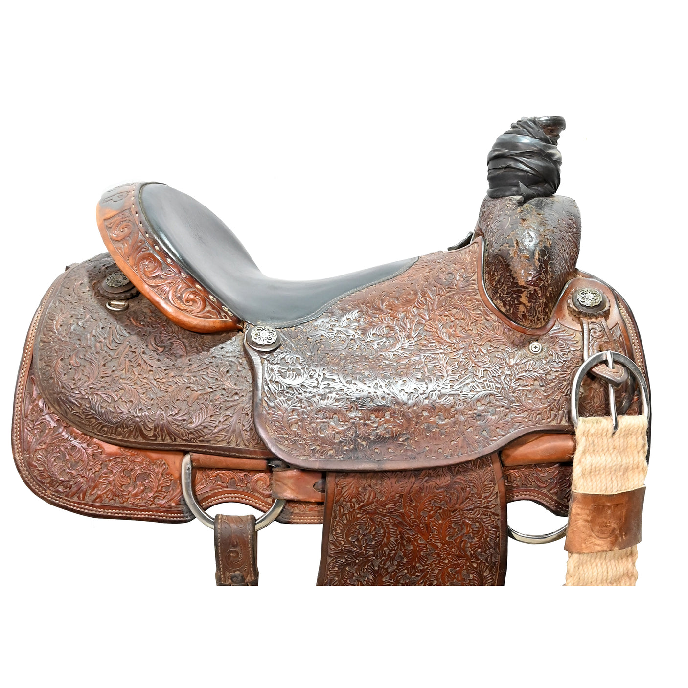 Used 15" Twister Team Roping Saddle