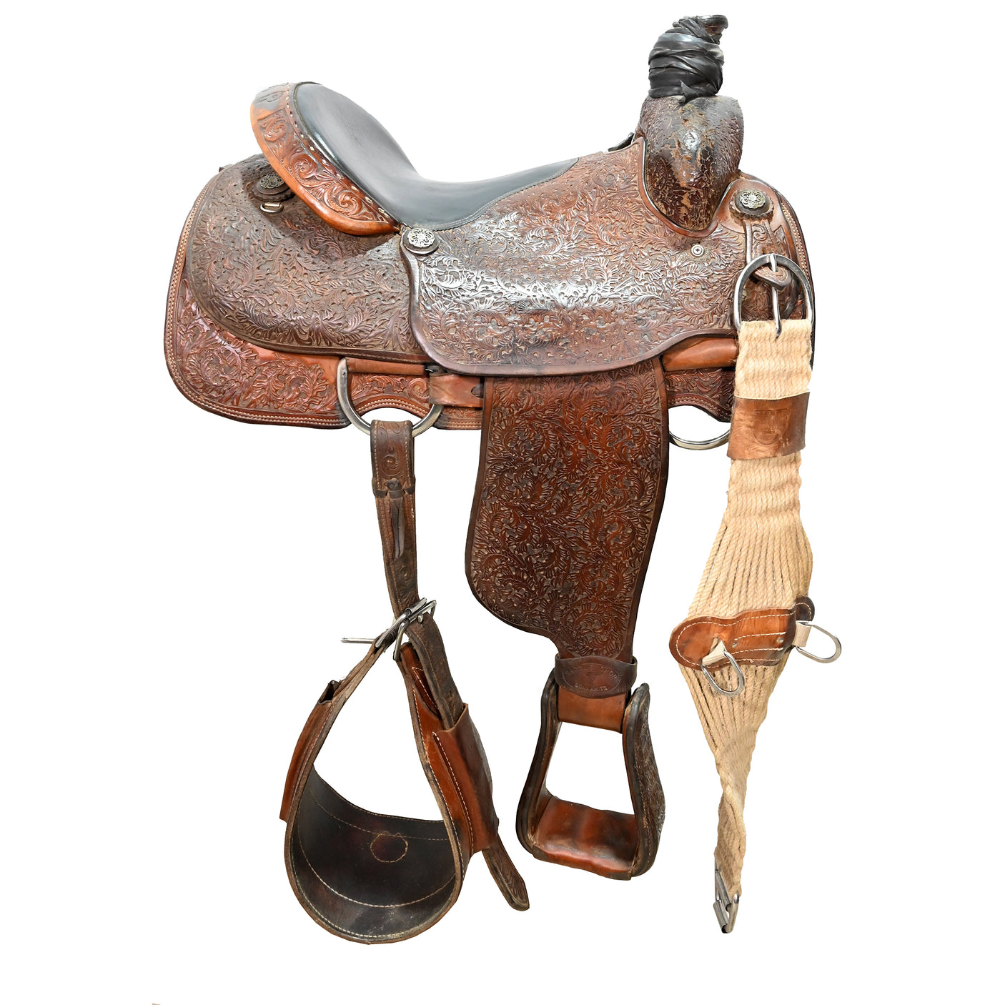 Used 15" Twister Team Roping Saddle