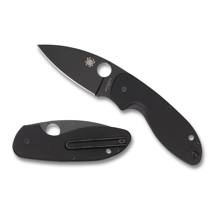 Spyderco Efficient G-10 Black/Black Blade Knife