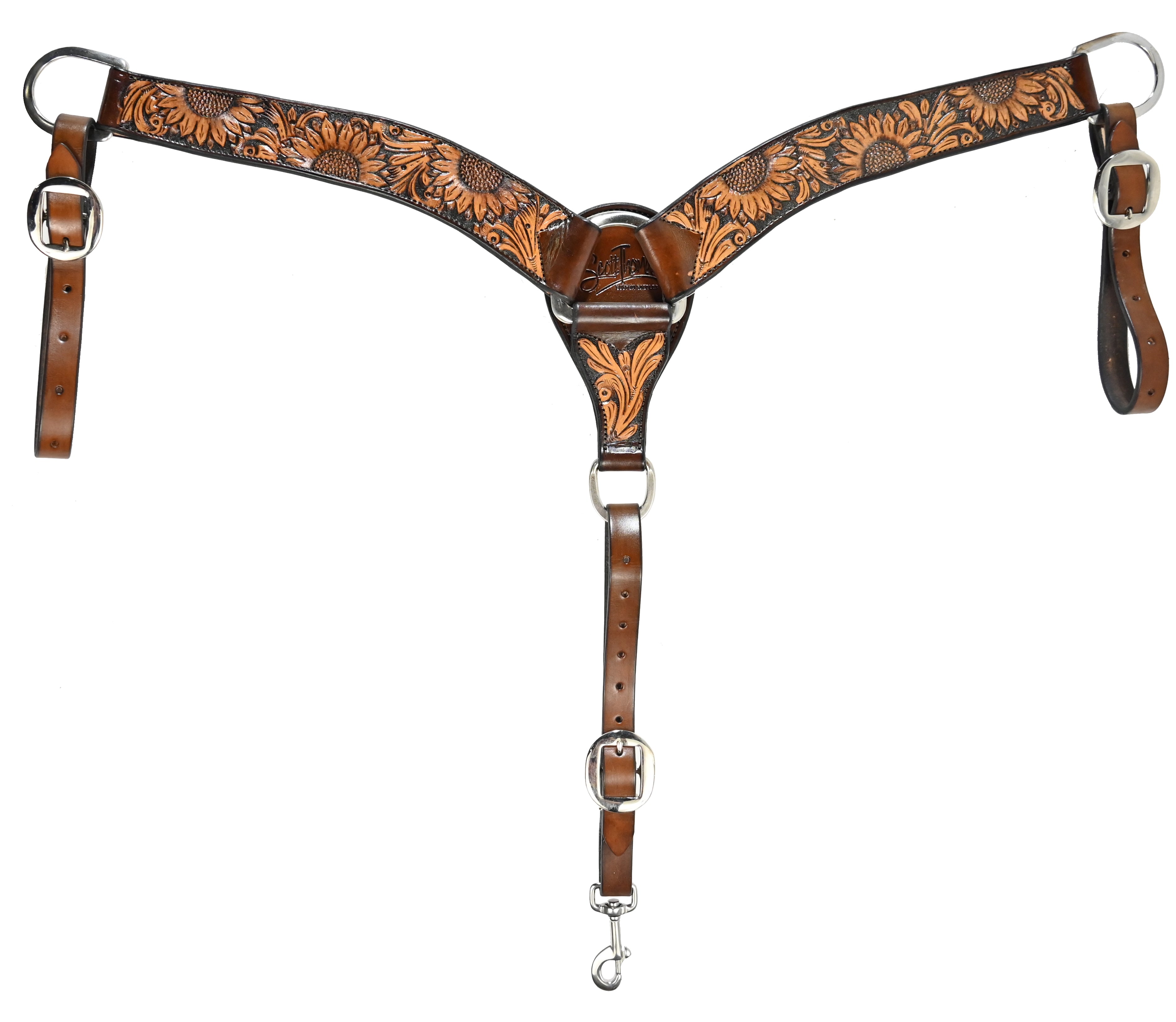 Scott Thomas Saddlery Vintage Sunflower Breast Collar