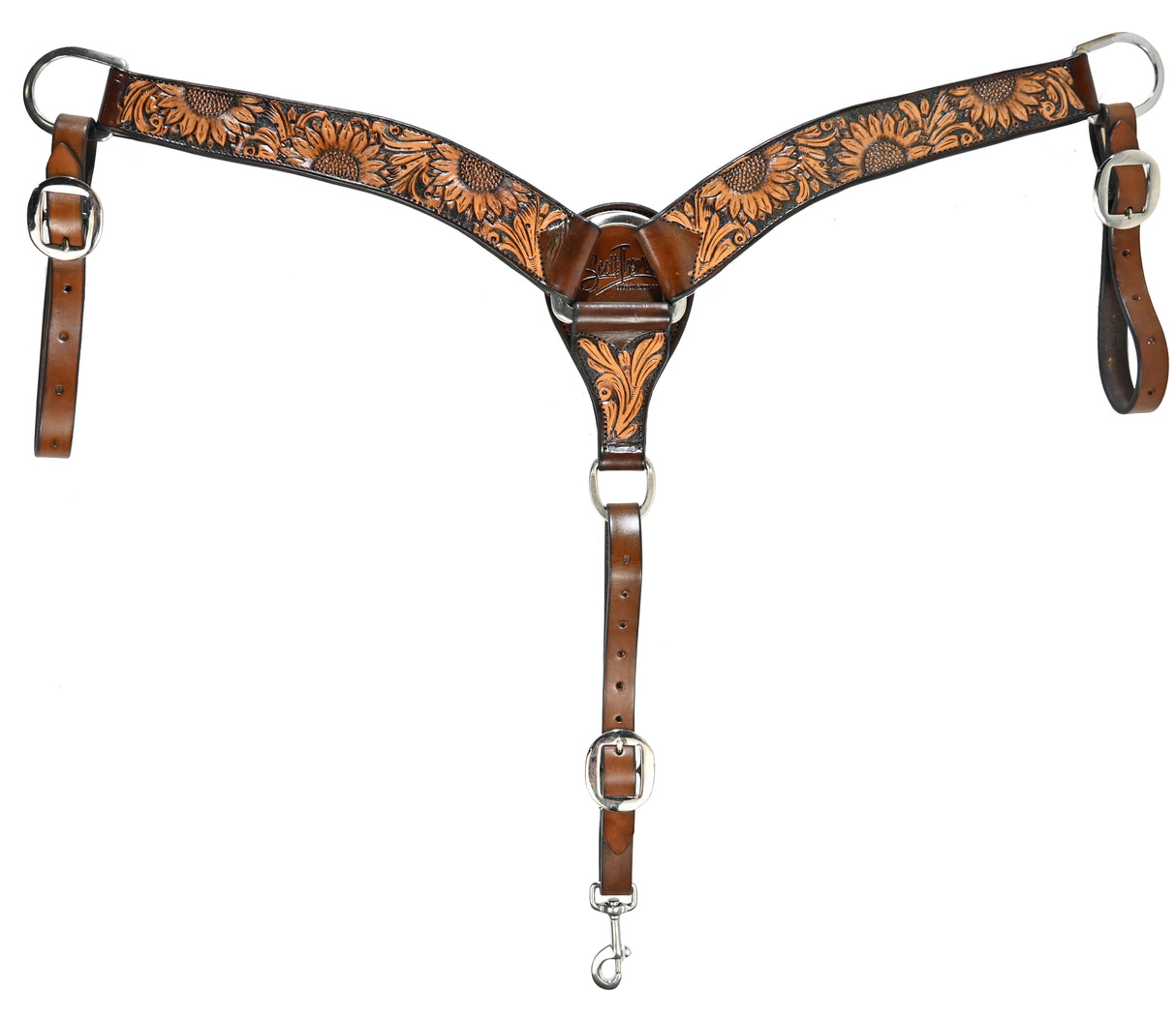 Scott Thomas Saddlery Vintage Sunflower Breast Collar