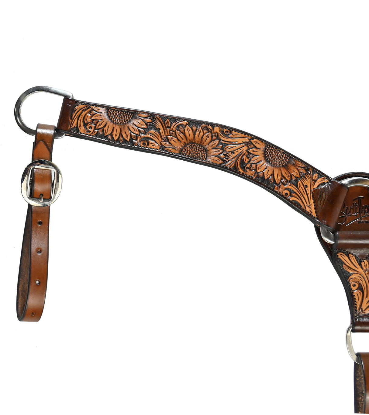 Scott Thomas Saddlery Vintage Sunflower Breast Collar