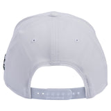 Classic Ropes White Performance Snapback Cap with Powerline Lite Embroidered Logo