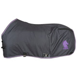 Classic Equine Open Front Nylon Stable Sheet- Charcoal