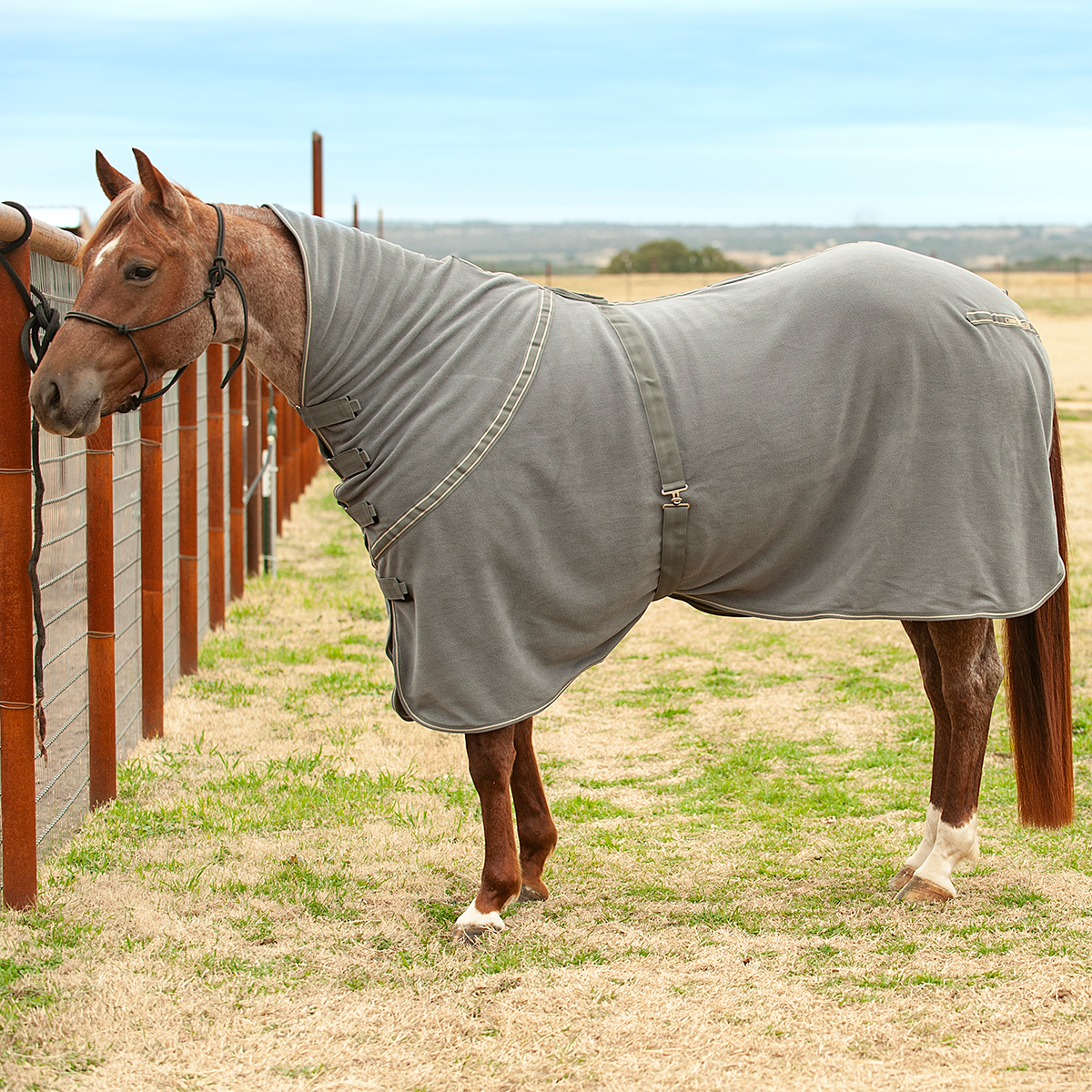 Classic Equine Eco Polar Fleece Cooler- Grey