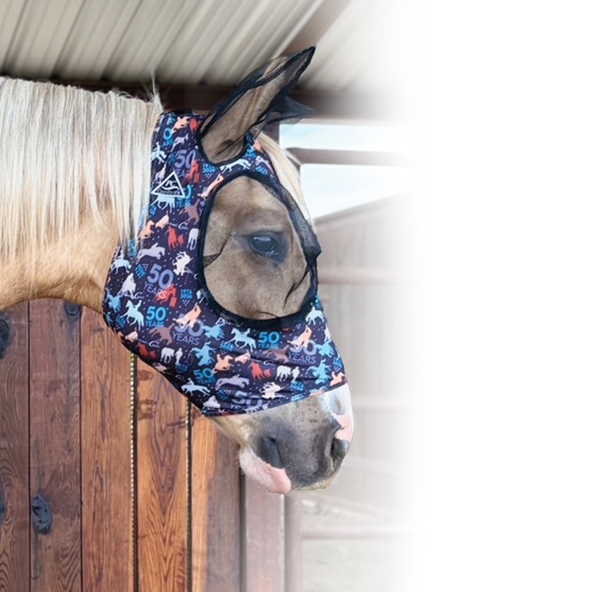 Professional's Choice Comfort Fit Lycra Fly Mask- PC 50th