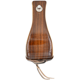 Coolhorse 3" Flat Bottom Dark Stained Wood Stirrups