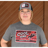 Coolhorse Gray Cap with Red Coolhorse Patch