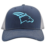 Coolhorse Navy/Charcoal Mesh Cap with Turquoise Coolhorse Logo