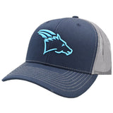 Coolhorse Navy/Charcoal Mesh Cap with Turquoise Coolhorse Logo
