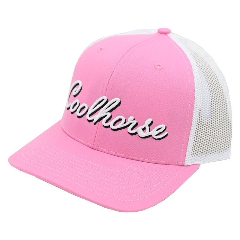 Coolhorse 112 Pink Cap with Cursive Logo