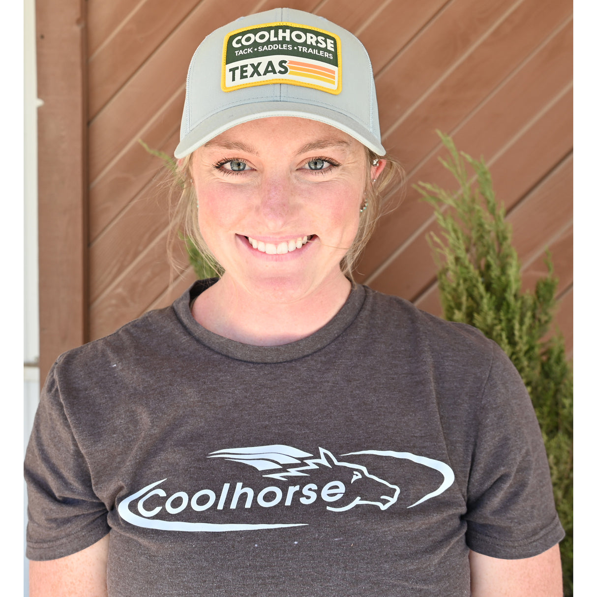 Coolhorse Sage Green Mesh Cap with Coolhorse Patch