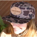 Coolhorse Duck Camo Grandpa Cap with Leather Coolhorse Patch