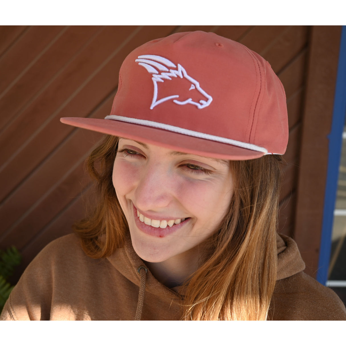 Coolhorse Dusty Red Grandpa Cap with Coolhorse Logo