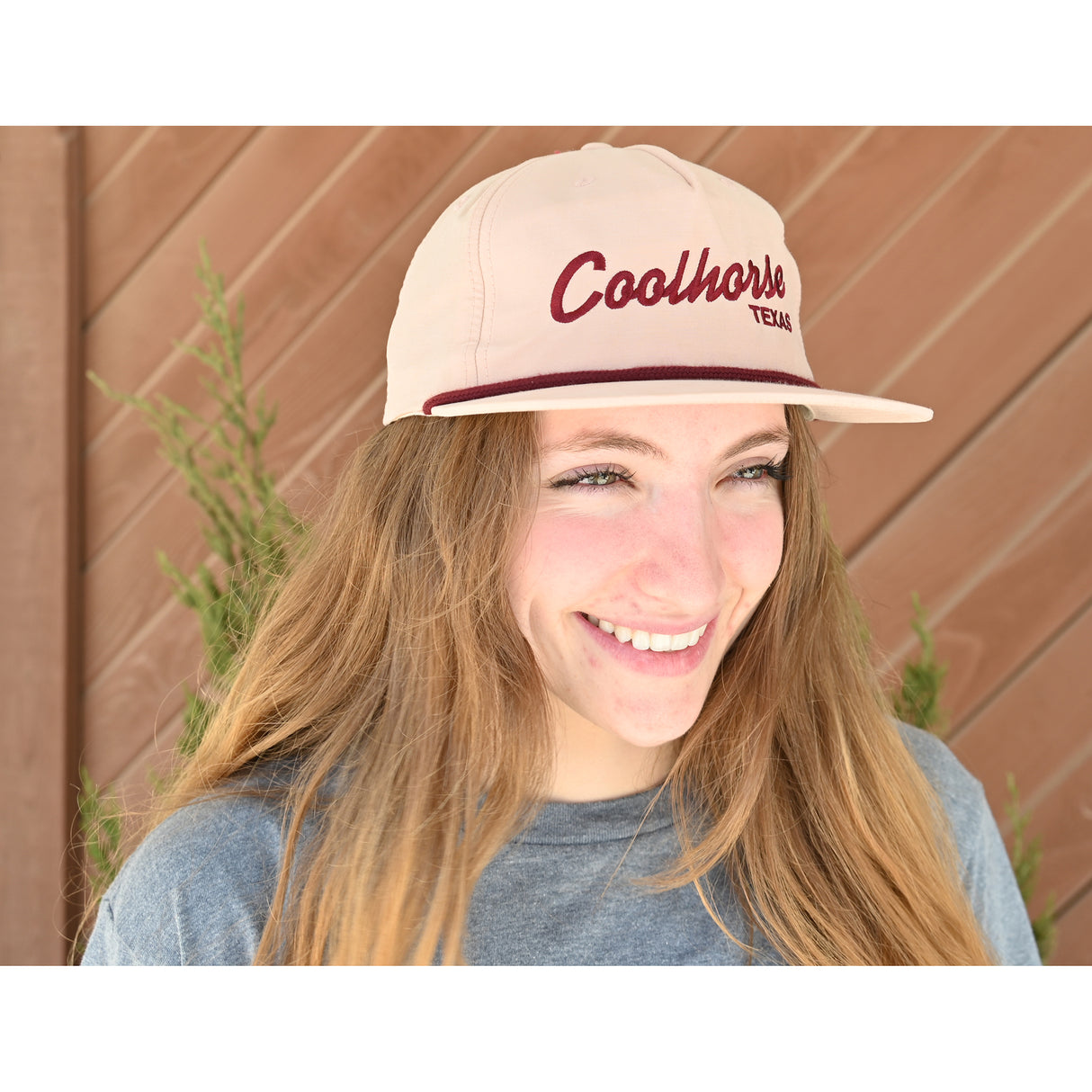 Coolhorse Peach Grandpa Cap with Coolhorse Script