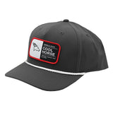 Coolhorse Gray Rope Cap with Red Coolhorse Patch