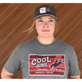 Coolhorse Gray Rope Cap with Red Coolhorse Patch