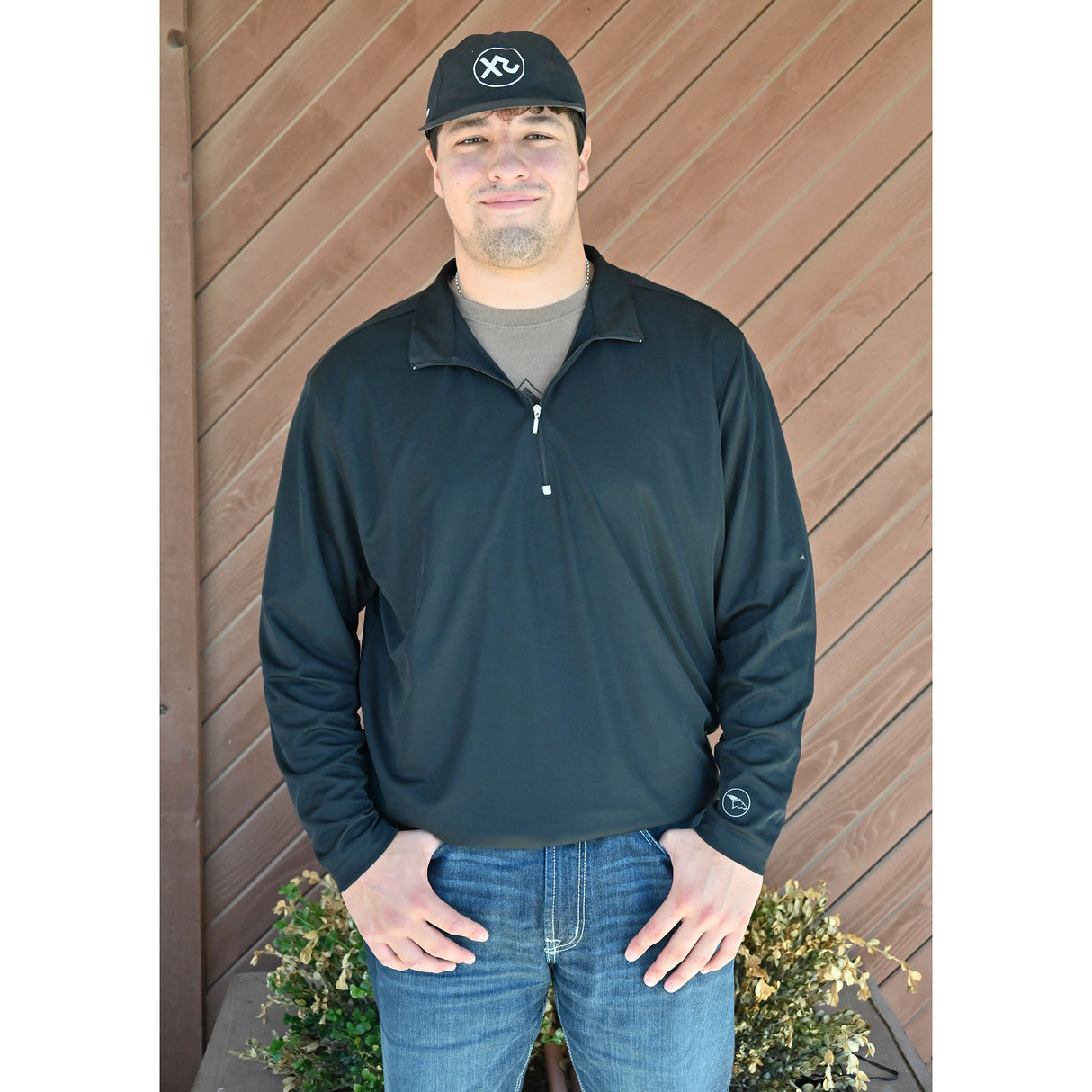 Coolhorse Black Dri-Fit Performance Quarter Zip Pullover