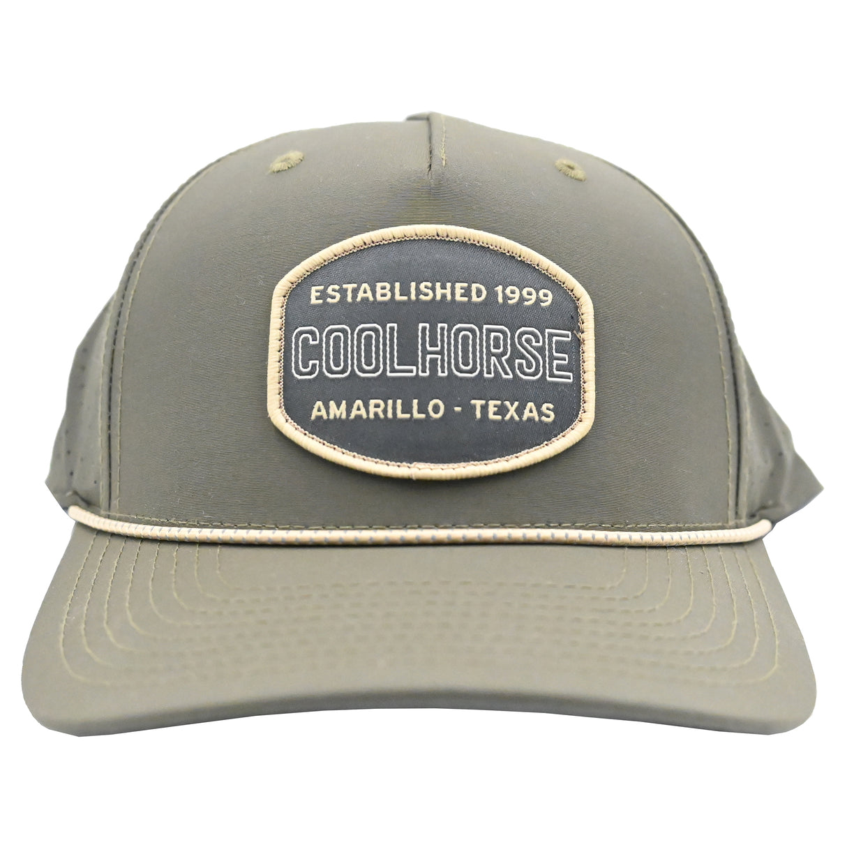 Coolhorse Loden Green Rope Cap with Coolhorse Patch