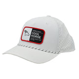 Coolhorse White Rope Cap with Red Coolhorse Patch