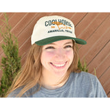 Coolhorse Structured Dark Green and Cream Grandpa Snapback Cap