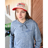 Coolhorse Structured Red and Cream Grandpa Snapback Cap