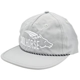 Coolhorse Grey Unstructured Lake Cap with White Logo