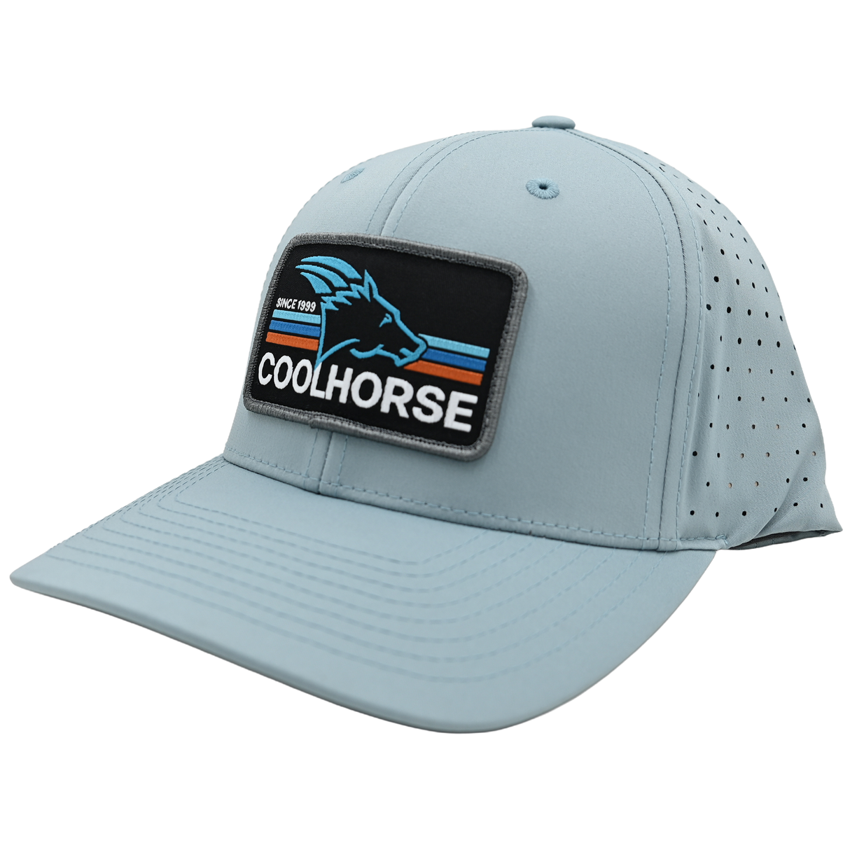 Coolhorse Smoke Blue Active Cap with Black Neon Lights Coolhorse Patch