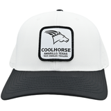 Coolhorse White and Black Active Cap with Simple Coolhorse Patch
