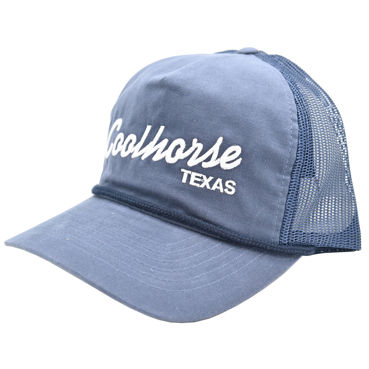 Coolhorse Navy Rope Cap with White Coolhorse Script