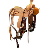New! 16" Coolhorse Leather Skeleton Ranch Saddle