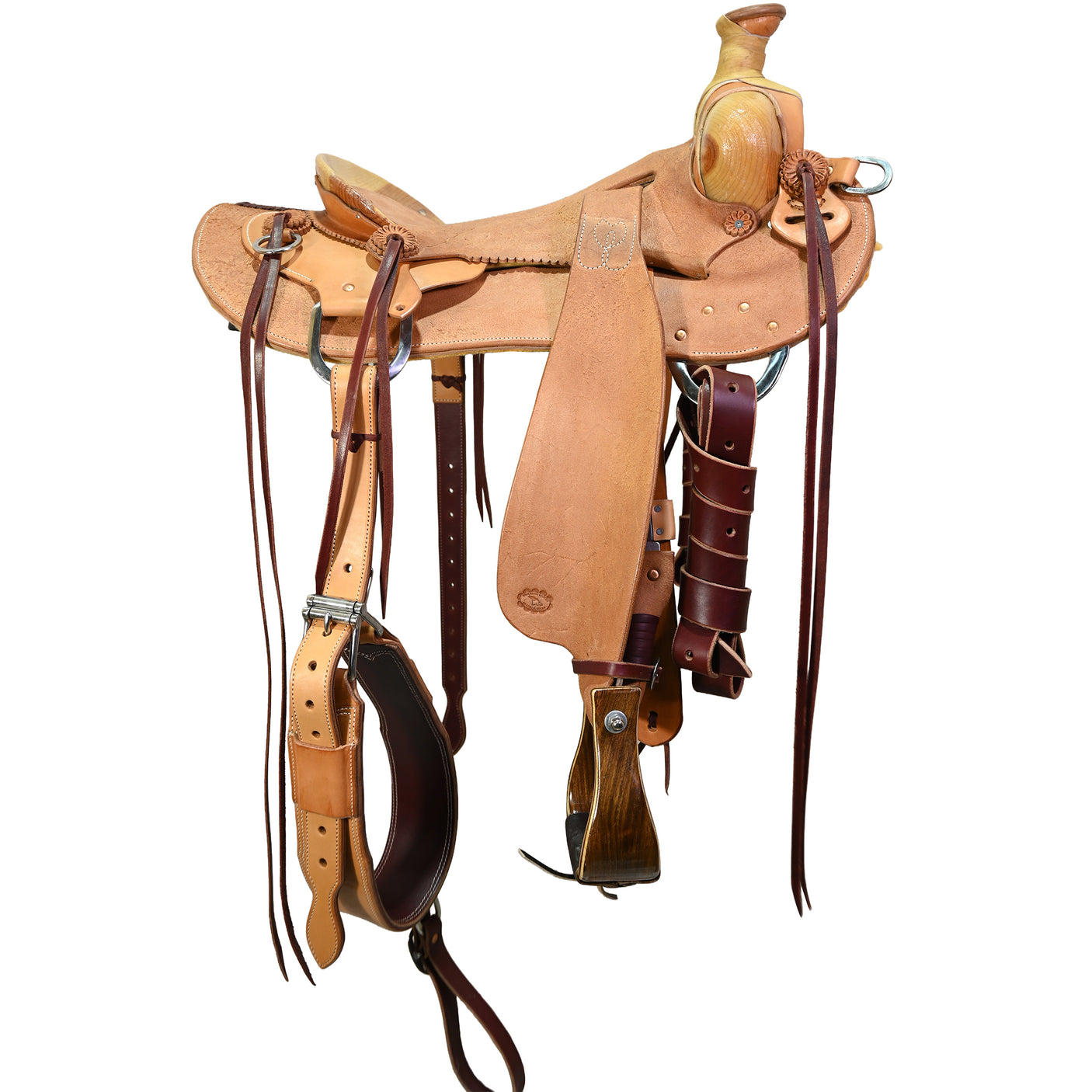 New! 16" Coolhorse Leather Skeleton Ranch Saddle