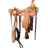 New! 16" Coolhorse Leather Skeleton Ranch Saddle
