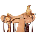 New! 16" Coolhorse Leather Skeleton Ranch Saddle