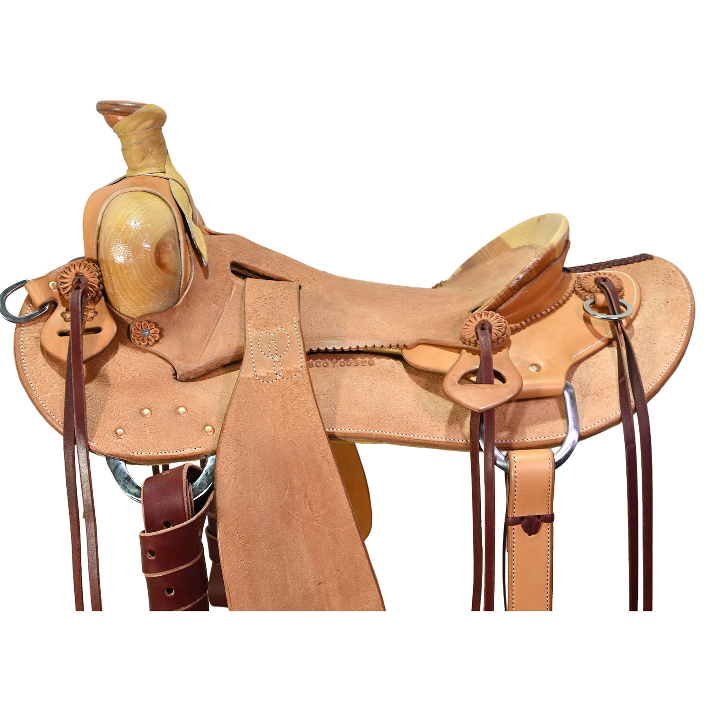 New! 16" Coolhorse Leather Skeleton Ranch Saddle