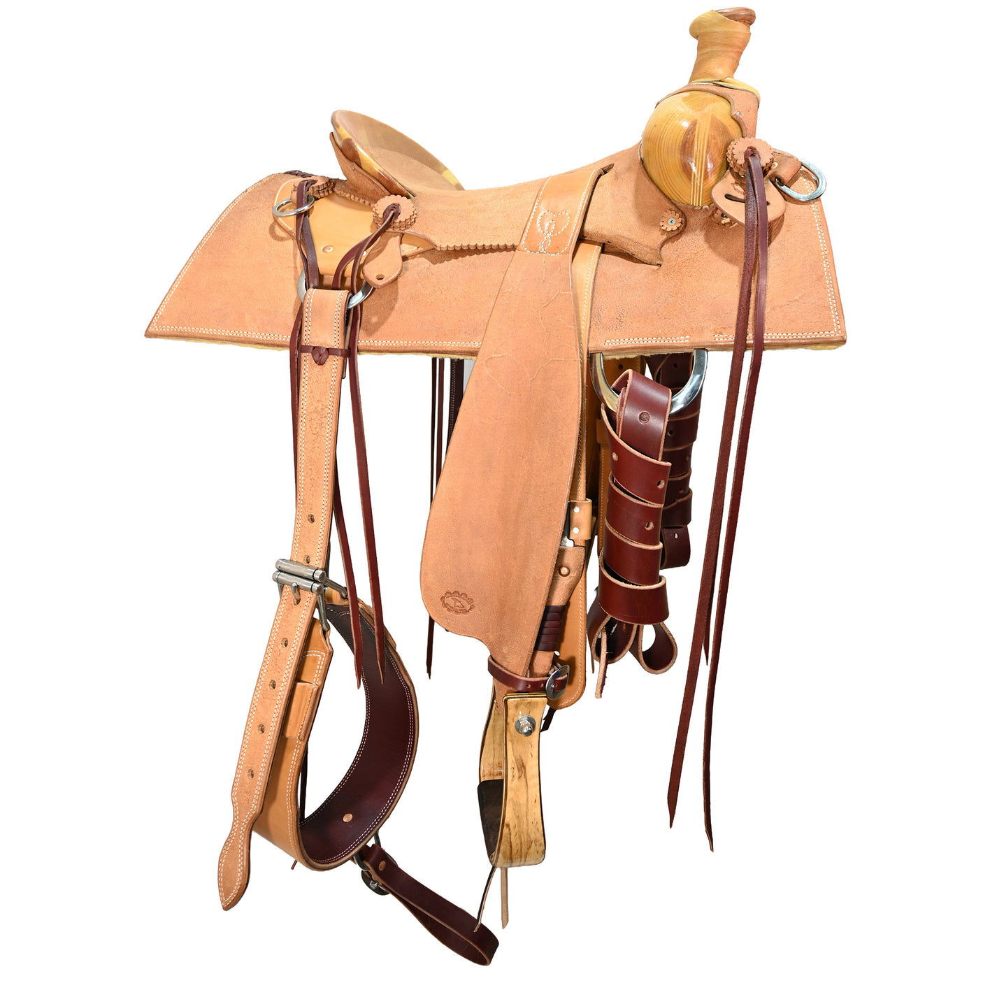 New! 16" Coolhorse Leather Skeleton Ranch Saddle
