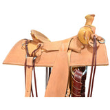 New! 16" Coolhorse Leather Skeleton Ranch Saddle