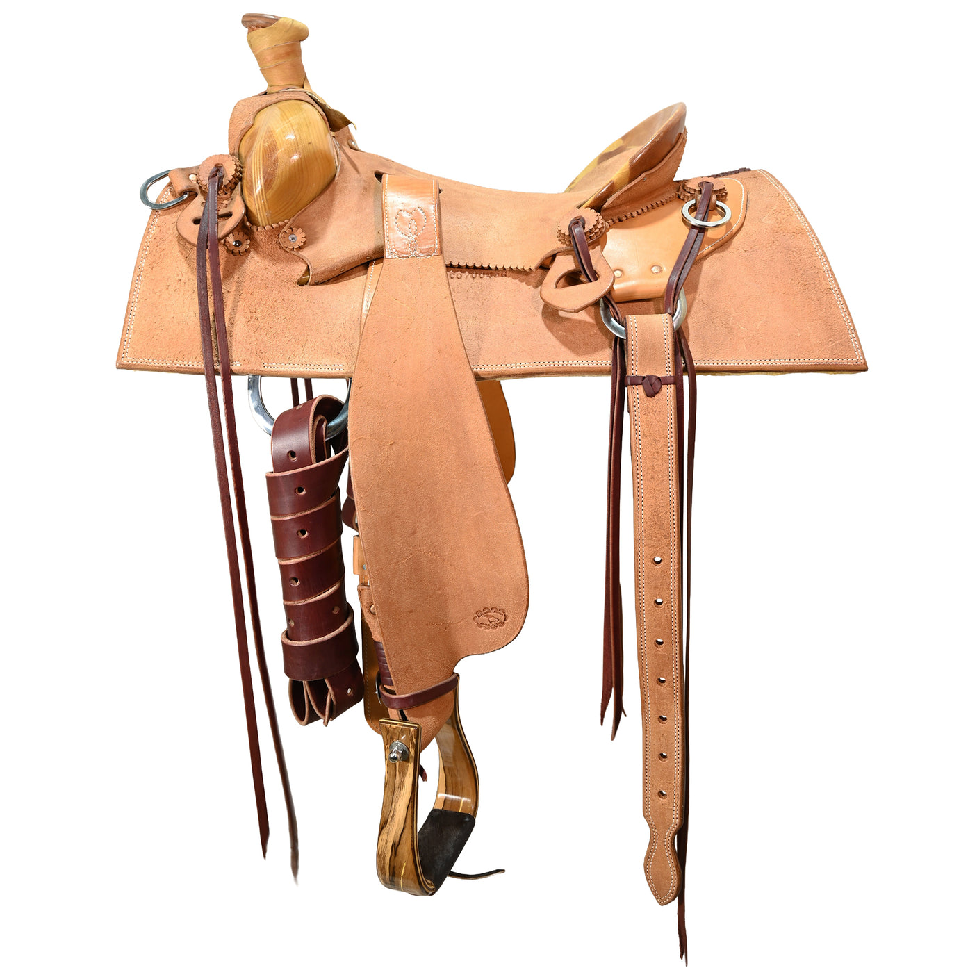 New! 16" Coolhorse Leather Skeleton Ranch Saddle