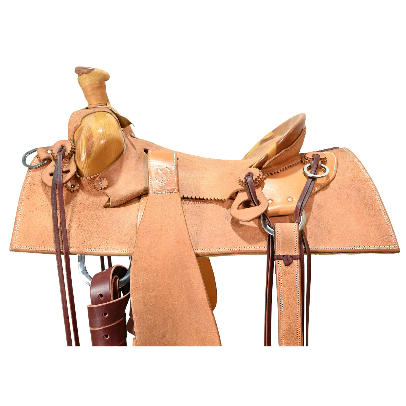 New! 16" Coolhorse Leather Skeleton Ranch Saddle