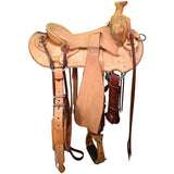 New! 15.5" Coolhorse Leather Skeleton Ranch Saddle